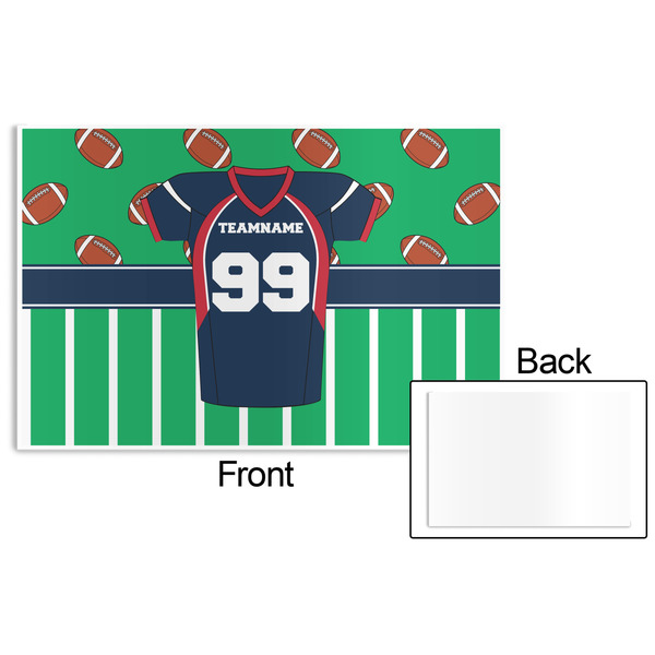 Football Jersey Disposable Paper Placemat - Front & Back