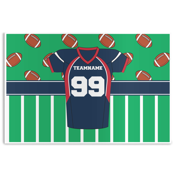 Custom Football Jersey Disposable Paper Placemats (Personalized)