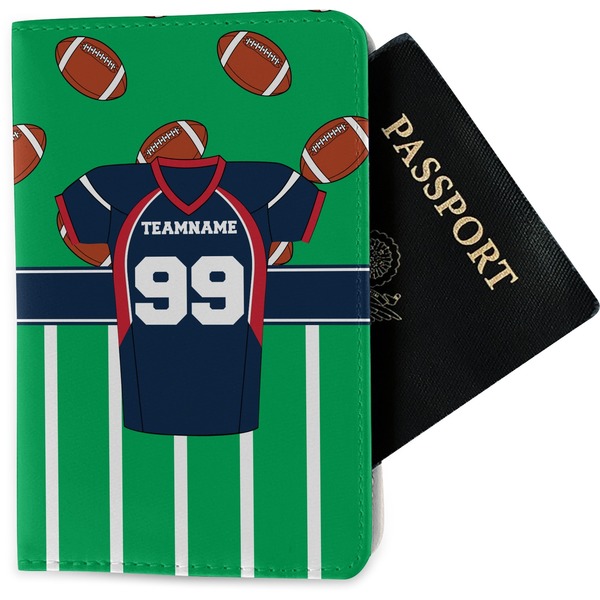 Custom Football Jersey Passport Holder - Fabric (Personalized)