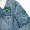 Football Jersey Patches Lifestyle Jean Jacket Detail