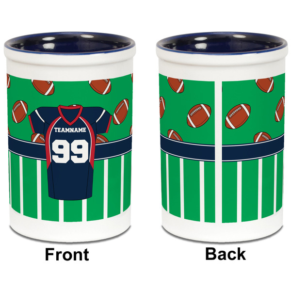 Football Jersey Pencil Holder - Blue - approval