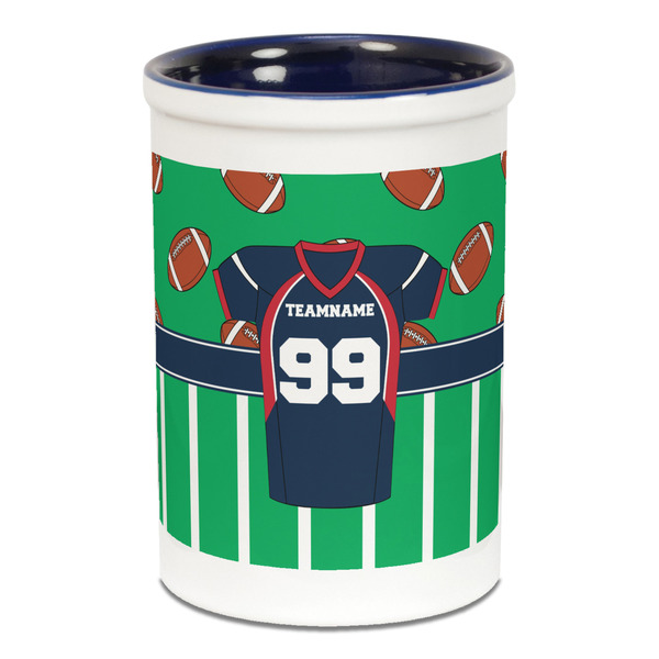 Football Jersey Pencil Holder - Blue