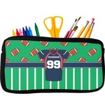 Football Jersey Neoprene Pencil Case - Small w/ Name and Number