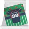 Football Jersey Minky Blanket - 40"x30" - Single Sided (Personalized)