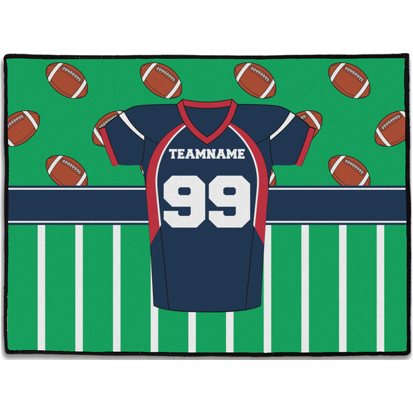 Custom Football Jersey Door Mat - 24"x18" (Personalized)
