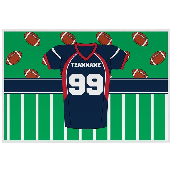Custom Football Jersey Laminated Placemat w/ Name and Number
