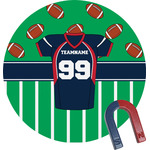 Football Jersey Round Fridge Magnet (Personalized)
