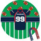 Football Jersey Personalized Round Fridge Magnet