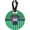 Football Jersey Personalized Round Luggage Tag