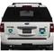 Football Jersey Personalized Square Car Magnets on Ford Explorer