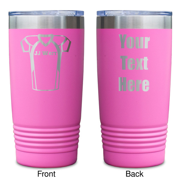 Football Jersey Pink Polar Camel Tumbler - 20oz - Double Sided - Approval
