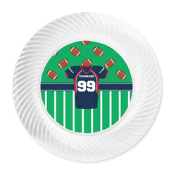 Football Jersey Plastic Party Dinner Plates - 10" (Personalized)