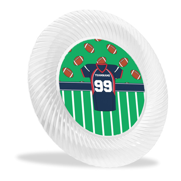 Custom Football Jersey Plastic Party Dinner Plates - 10" (Personalized)