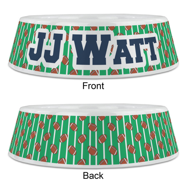 Football Jersey Plastic Pet Bowls - Large - APPROVAL