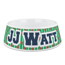 Football Jersey Plastic Dog Bowl (Personalized)