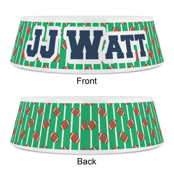 Football Jersey Plastic Pet Bowls - Small - APPROVAL
