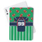 Football Jersey Playing Cards - Front View