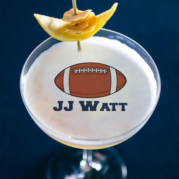 Football Jersey Printed Drink Topper - Large - In Context