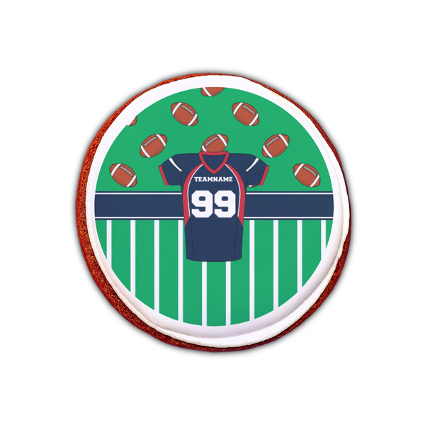 Football Jersey Printed Icing Circle - XSmall - On Cookie