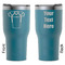 Football Jersey RTIC Tumbler - Dark Teal - Double Sided - Front & Back
