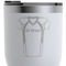 Football Jersey RTIC Tumbler - White - Close Up