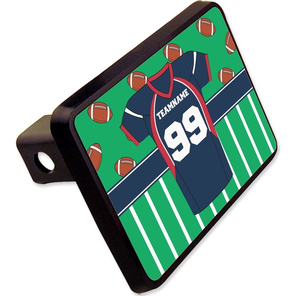 Custom Football Jersey Rectangular Trailer Hitch Cover - 2" (Personalized)