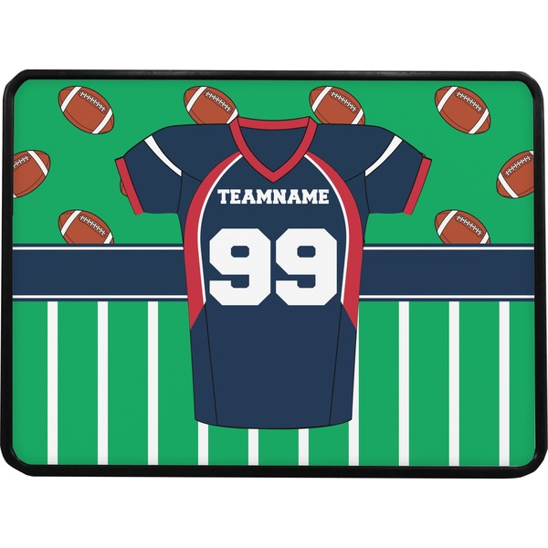 Football Jersey Rectangular Car Hitch Cover w/ FRP Insert