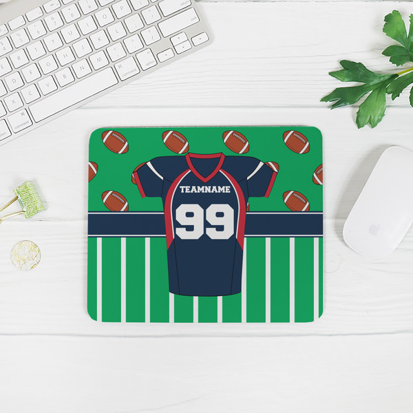 Football Jersey Rectangular Mouse Pad - LIFESTYLE 2