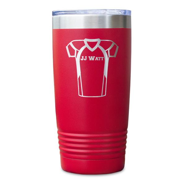 Football Jersey Red Polar Camel Tumbler - 20oz - Single Sided - Approval