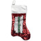 Football Jersey Red Sequin Stocking - Front