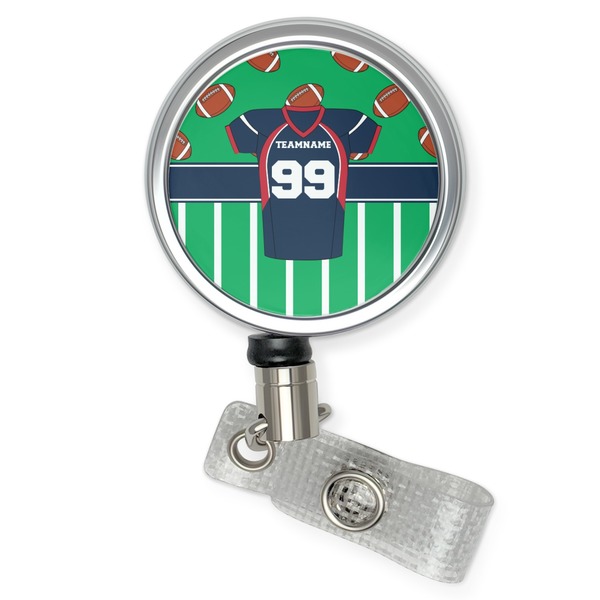 Custom Football Jersey Retractable Badge Reel (Personalized)
