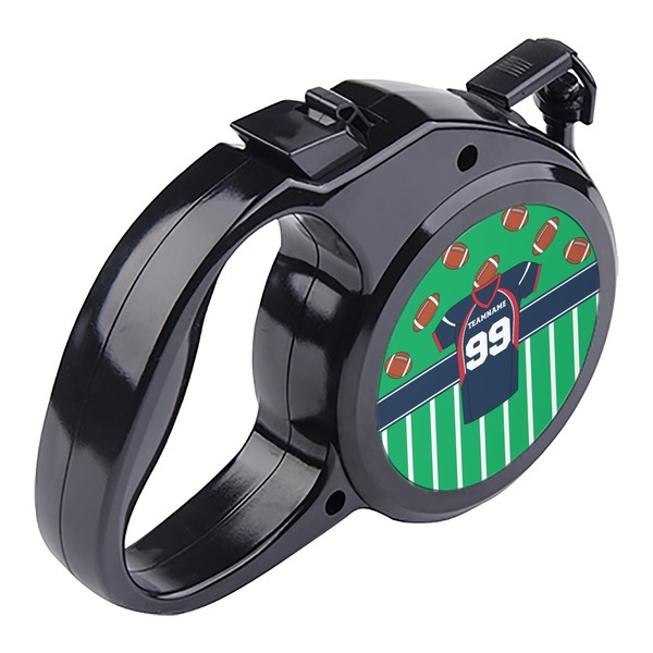 Football Jersey Retractable Dog Leash - Angle