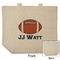 Football Jersey Reusable Cotton Grocery Bag - Front & Back View