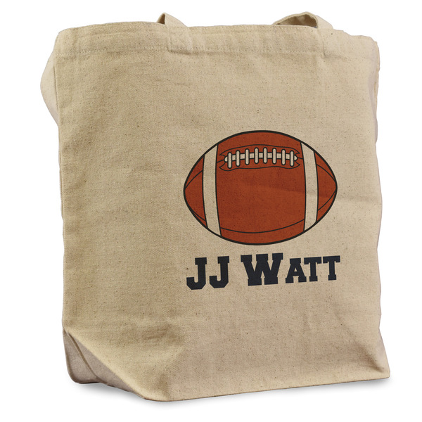 Custom Football Jersey Reusable Cotton Grocery Bag (Personalized)