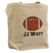 Football Jersey Reusable Cotton Grocery Bag - Front View