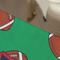 Football Jersey Large Rope Tote - Close Up View