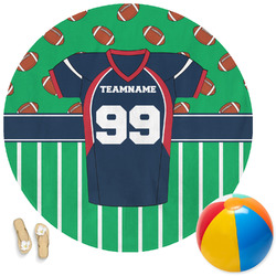 Football Jersey Round Beach Towel (Personalized)