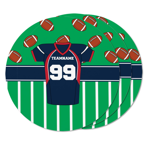 Football Jersey Round Fridge Magnet - THREE