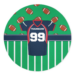 Football Jersey 5' Round Indoor Area Rug (Personalized)