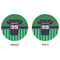Football Jersey Round Linen Placemats - APPROVAL (double sided)
