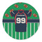 Football Jersey Round Linen Placemats - FRONT (Double Sided)
