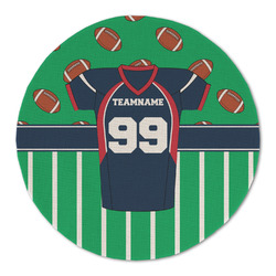 Football Jersey Round Linen Placemat - Single Sided (Personalized)