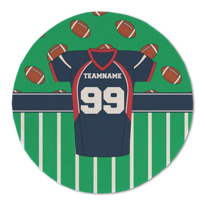 Football Jersey Round Linen Placemat (Personalized)
