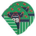 Football Jersey Round Linen Placemat - Double Sided (Personalized)