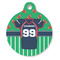 Football Jersey Round Pet ID Tag - Large - Front