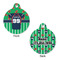 Football Jersey Round Pet Tag - Front & Back