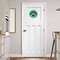 Football Jersey Round Wall Decal on Door