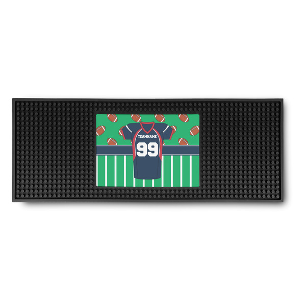 Custom Football Jersey Rubber Bar Mat (Personalized)
