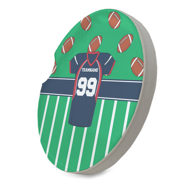 Football Jersey Sandstone Car Coaster - STANDING ANGLE
