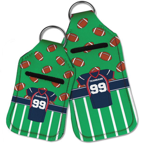 Football Jersey Sanitizer Holder Keychain - Parent Main